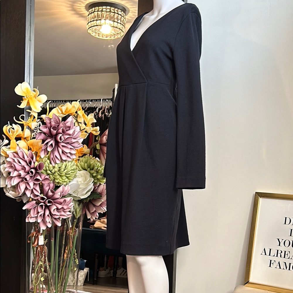 MaxMara Blue V-Neck Sheath Dress for Cocktail